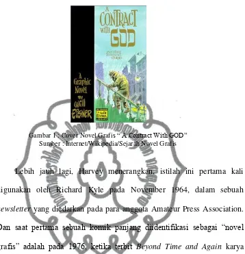 Gambar 1 : Cover Novel Grafis “ A Contract With GOD” 