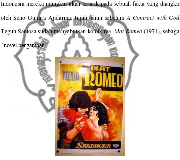Gambar 2 : Cover Novel Bergambar “Mat ROMEO”Sumber : Internet/ Wikipedia/ Sejarah Novel Grafis 