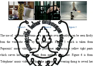 figure 7 which is taken from „Bad Romance‟ music video also employs the 