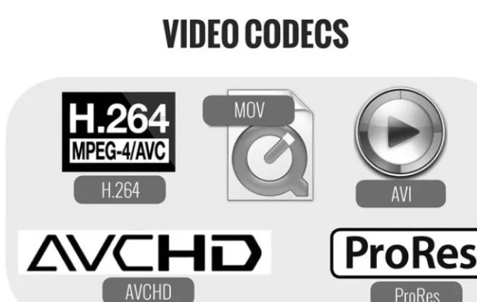 Figure 3.3 Understanding various video codecs is important for capturing and editing footage.