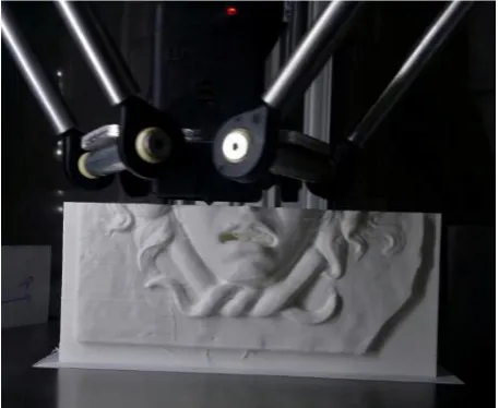 Figure 12. Three prototypes of the Medusa mask, vertical position. Different settings of fill density (10-15-20 %)