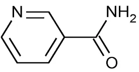 Gambar 2.2 Struktur Bangun Nikotinamide 