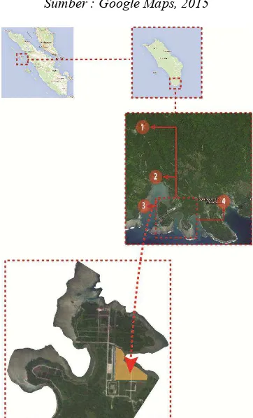 Gambar 2. 1. Peta Udara Lokasi Perancangan 