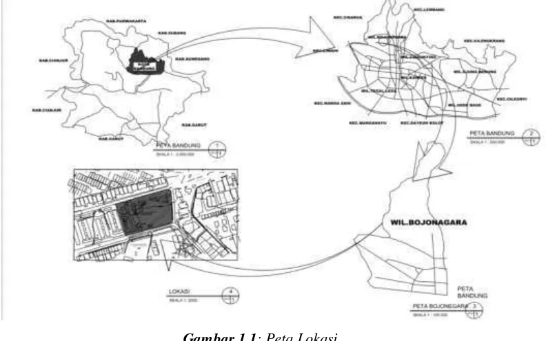 Gambar 1.1: Peta Lokasi Sumber: Bandung CAD 