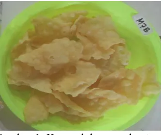 Tabel 1. Formulasi pembuatan kerupuk bawang kentang No. Nama bahan 