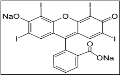 Gambar 8. Struktur Kimia Erythrosine 