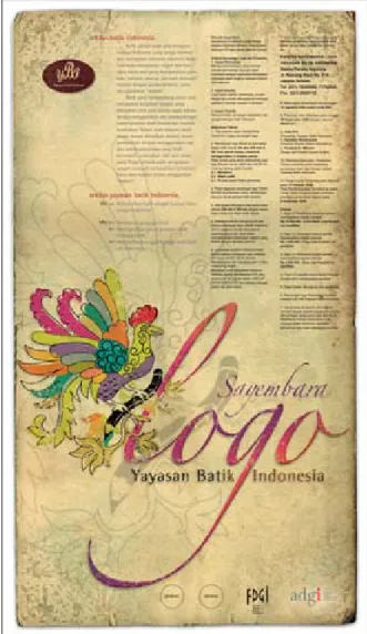 Gambar 12 Poster Lomba Logo Yayasan Batik Indonesia 