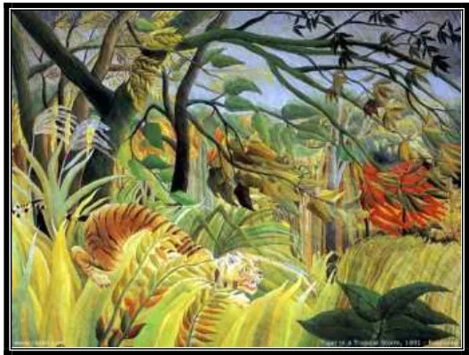 Gambar 1.1. Henry Rousseau "Tiger in a Tropical Stormimages/Arts/Arts_/Pictures/2010/6/22/1277204837473/Henri-Rousseaus-Tiger-in--004.jpg) "