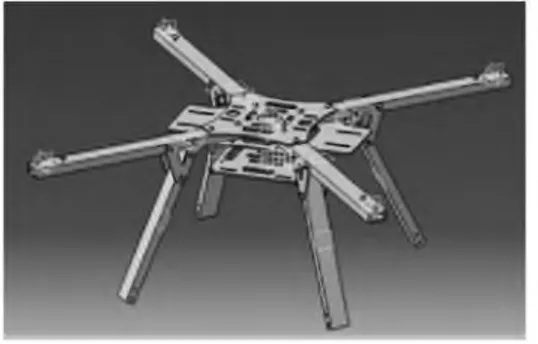 Gambar 4. Hasil desain fram e platform UAV
