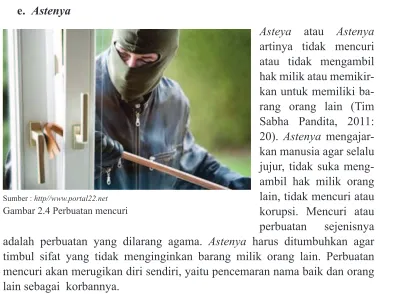 Gambar 2.4 Perbuatan mencuri