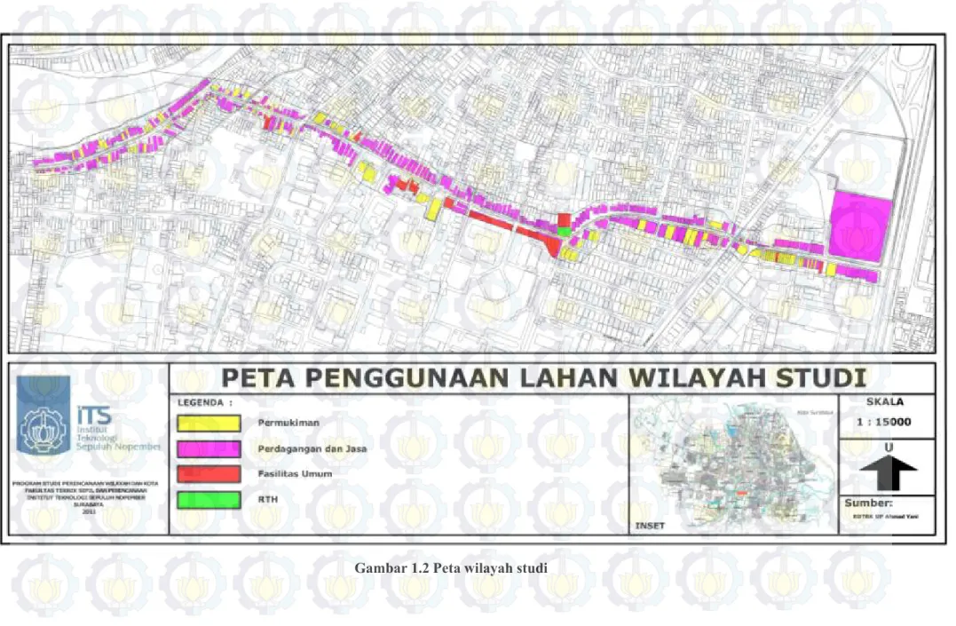 Gambar 1.2 Peta wilayah studi 