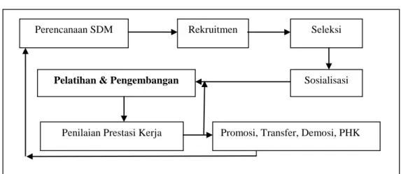 Gambar 2.1 Proses Manajemen SDM dalam Organisasi 