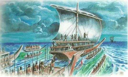 Ilustrasi atau gambar di atas menunjukkan  adanya sebuah perlawanan bangsa Indonesia  terhadap kezaliman kolonialisme Belanda