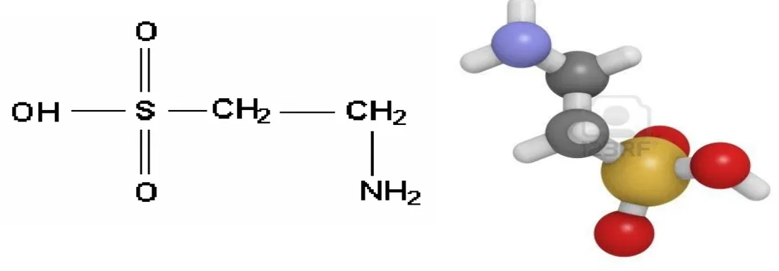 Gambar 2. Struktur taurin (3dchem, 2012) 