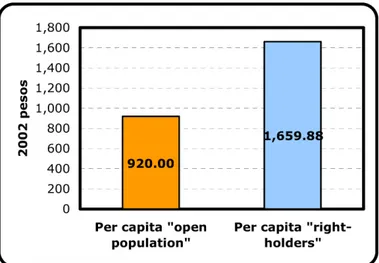 Grafik 4: Pembelanjaan per kapita berbagai sektor, 2002