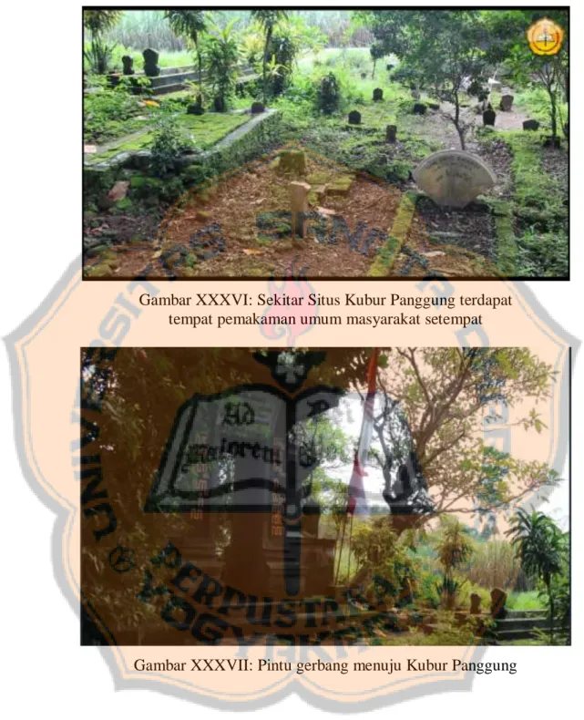 Gambar XXXVI: Sekitar Situs Kubur Panggung terdapat   tempat pemakaman umum masyarakat setempat 