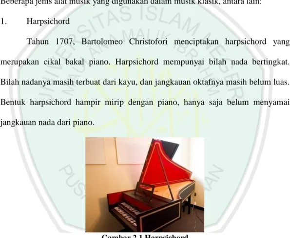 Gambar 2.1 Harpsichord  