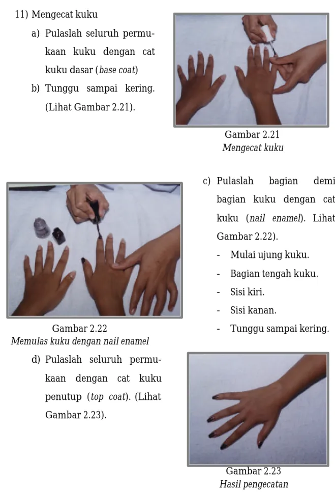 Gambar 2.23  Hasil pengecatan  Gambar 2.22 