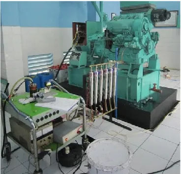 Gambar 8. Hasil reengineering enam unit EFT (B) yang dilengkapi pipa distribusi  input dan output  