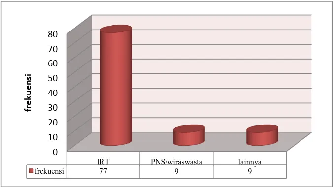 Gambar 4.4 Distribusi Frekuensi Pekerjaan Penderita Kanker Serviks di RSUP. H. Adam Malik Medan Tahun 2009 