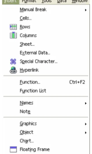 Gambar 1.5 Menu Viev  C. Menu Insert , berisi : 