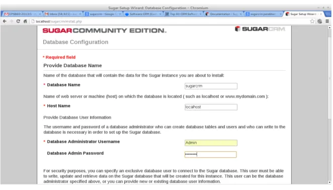 Gambar 4. Database, host name, username dan password 