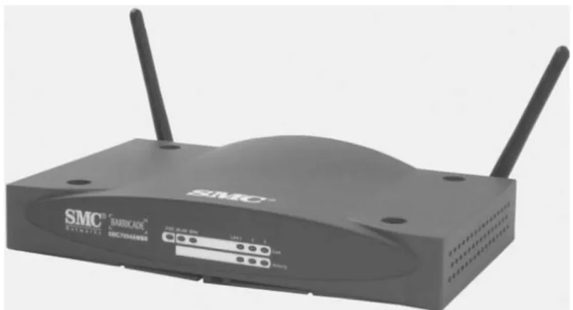 Gambar 2.3 SMC Networks 802.11a Wireless Access point   Menggunakan Dua Antena. 