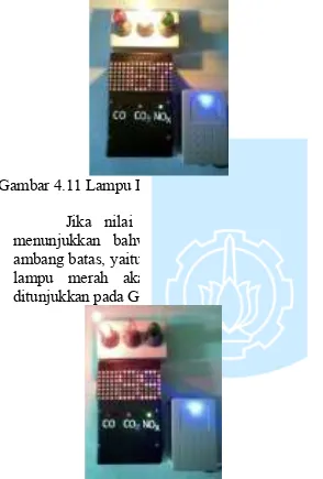 Gambar 4.11 Lampu Indikator Kuning Menyala 
