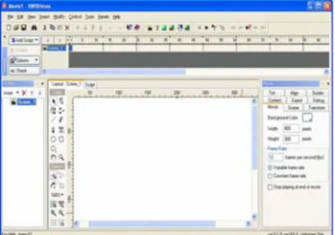 Gambar Tampilan Macromedia Flash 8 