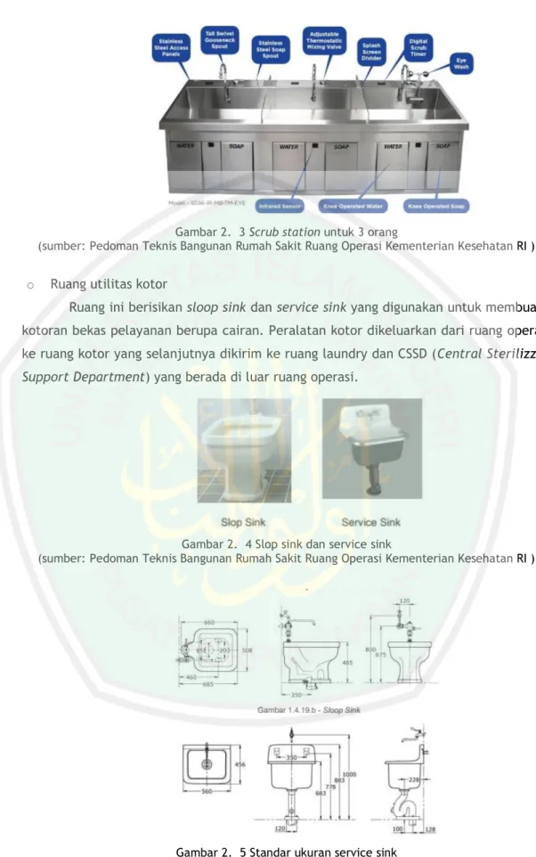 Gambar 2.  4 Slop sink dan service sink 