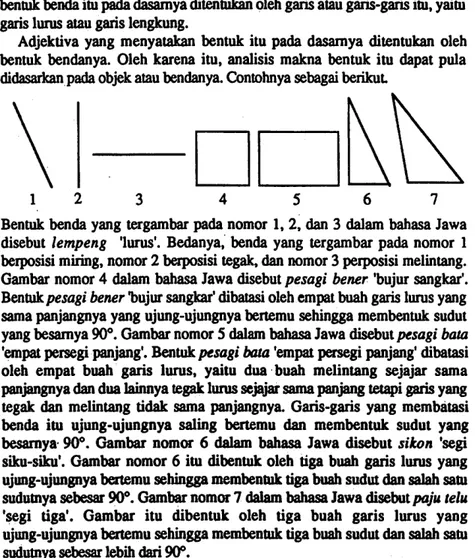 Gambar nomor  4  dalam bahasa Jawa disebut pesagi bener &#34;bujur sangkar*.