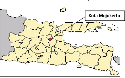 Gambar II.1  Peta Kota Mojokerto 