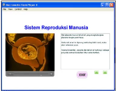 Gambar 11. Video Sistem Reproduksi Manusia 4. Tombol Kuis