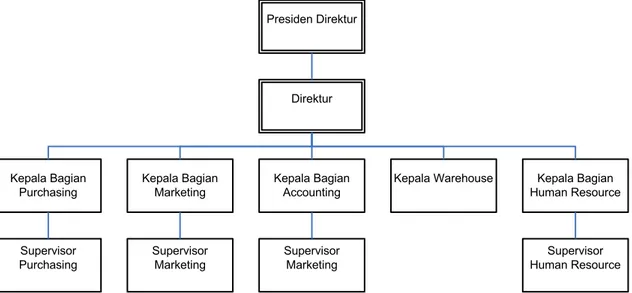 Gambar  2.1.  Struktur  Organisasi  PT  Sriwijaya  