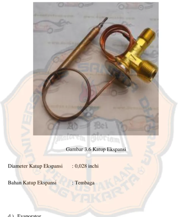 Gambar 3.6 Katup Ekspansi 