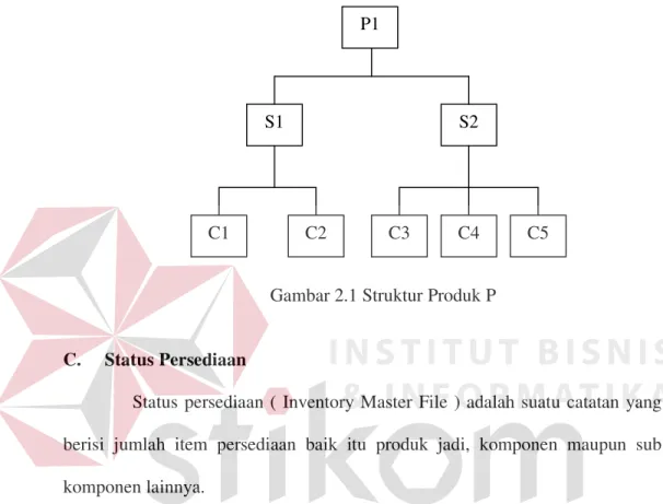 Gambar 2.1 Struktur Produk P 