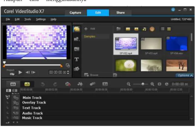 Gambar 12.  Corel Video Studio X7 