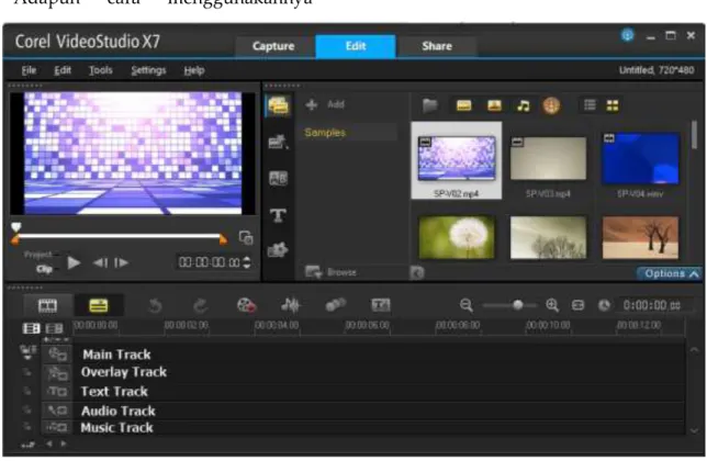 Gambar 12.  Corel Video Studio X7 