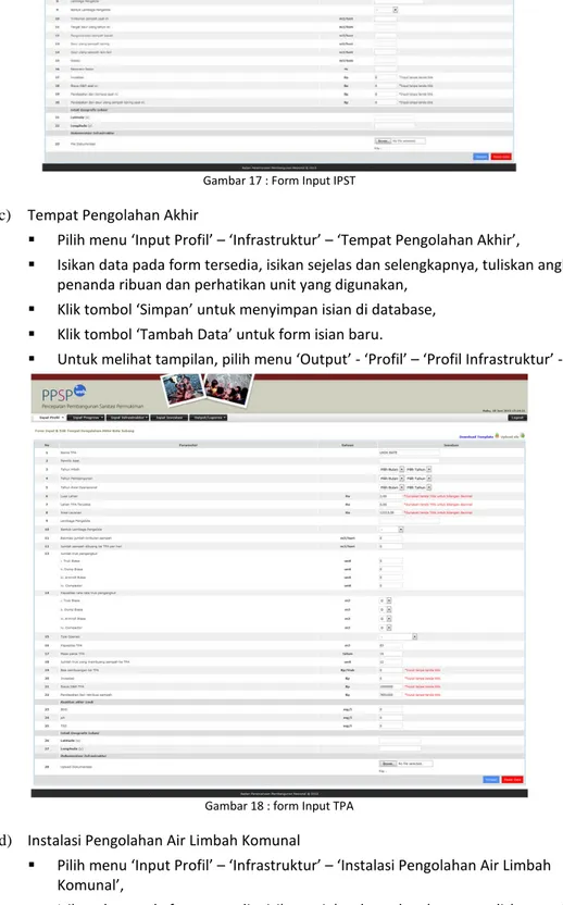 Gambar 18 : form Input TPA 