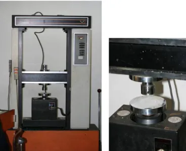 Gambar III. 9 Mesin Universal Testing Machine INSTRON 1195, beserta crosshead dan 