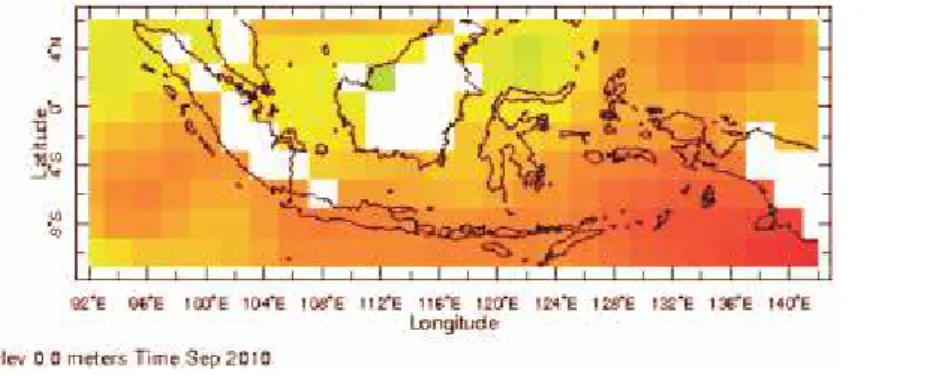Gambar 1. Domain SST grid perairan Indonesia