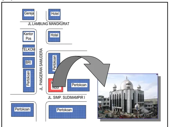 Gambar 1. Lokasi Masjid Noor 