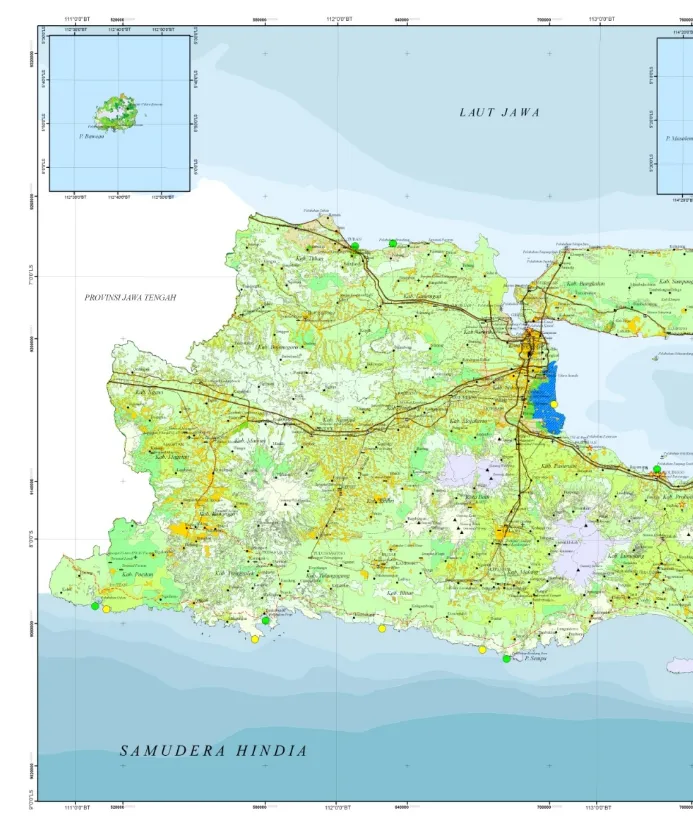 Gambar 2. Peta Rencana Pola Ruang Provinsi Jawa Timur