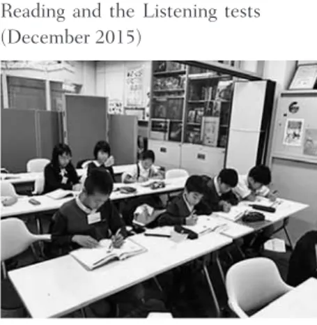 Figure 5.  Preliminary classes for the  Reading and the Listening tests (December 2015)