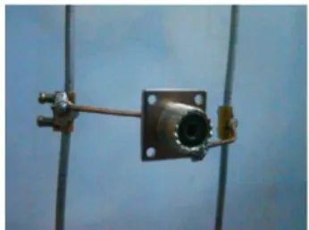Gambar 2. Feedpoint yang terpasang pada antena J-Pole-T 