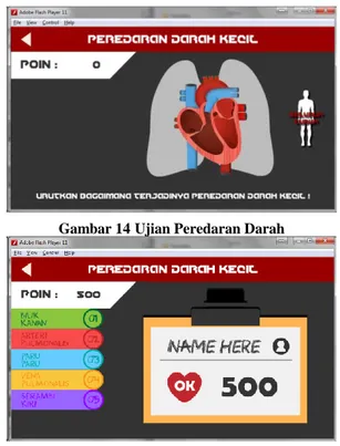 Gambar 12 Halaman Simulasi Pada Menu Belajar  4.4 Menu Ujian 