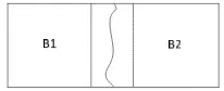 Figure 3. Minimum error boundary cut 