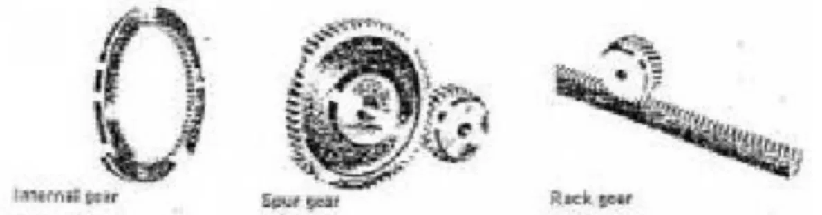 Gambar 2.3 Roda gigi lurus