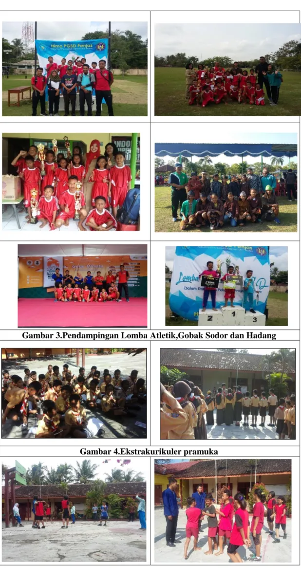 Gambar 3.Pendampingan Lomba Atletik,Gobak Sodor dan Hadang 