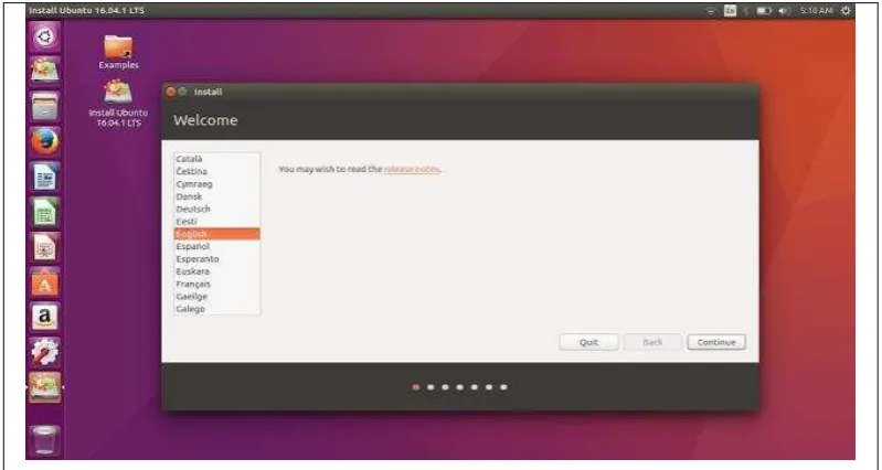 Gambar Langkah Pertama Install Linux Ubuntu 